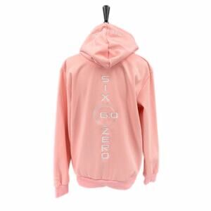 Six Zero Pickle Ball Unisex Outback Pastel Pink Soft Knit Logo Pullover Hoodie